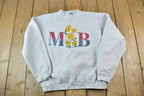 Vintage 1990s Myrtle Beach Flowers Crewneck Sweatshirt / 90s Crewneck / Souvenir Sweater / Streetwear / Travel And Vacation