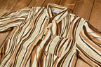 Vintage 1980s Pullover Abstract Graphic Collared Shirt
