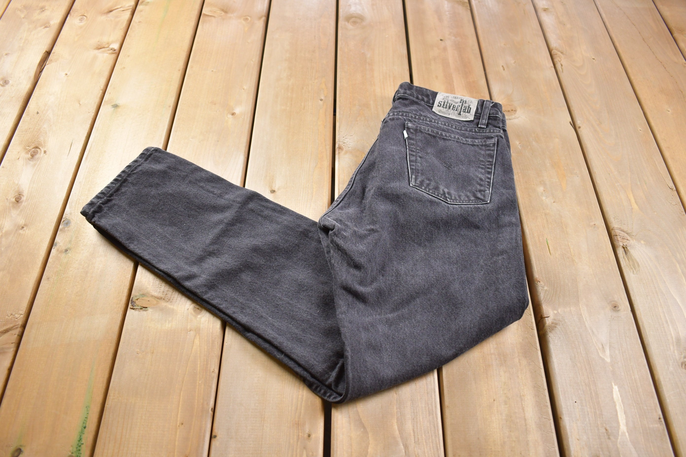 Vintage 1990s Straight And Narrow Silver Tab Levi's Jeans Size 30 x 29.5
