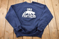 Vintage 1990s ONA Panthers Collegiate Crewneck / NCAA Sweatshirt / Sportswear / Americana