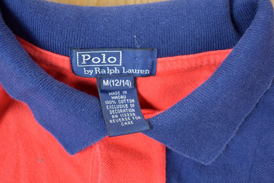 Vintage 1990s Polo Ralph Lauren Quarter Button Dress Up Shirt