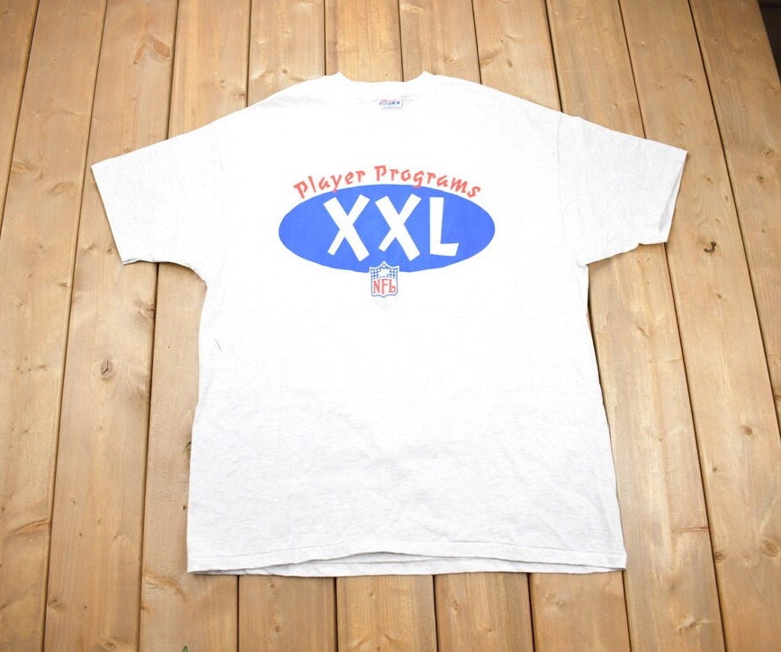 Vintage 1990s NFL Hanes Player Programs Graphic T-Shirt