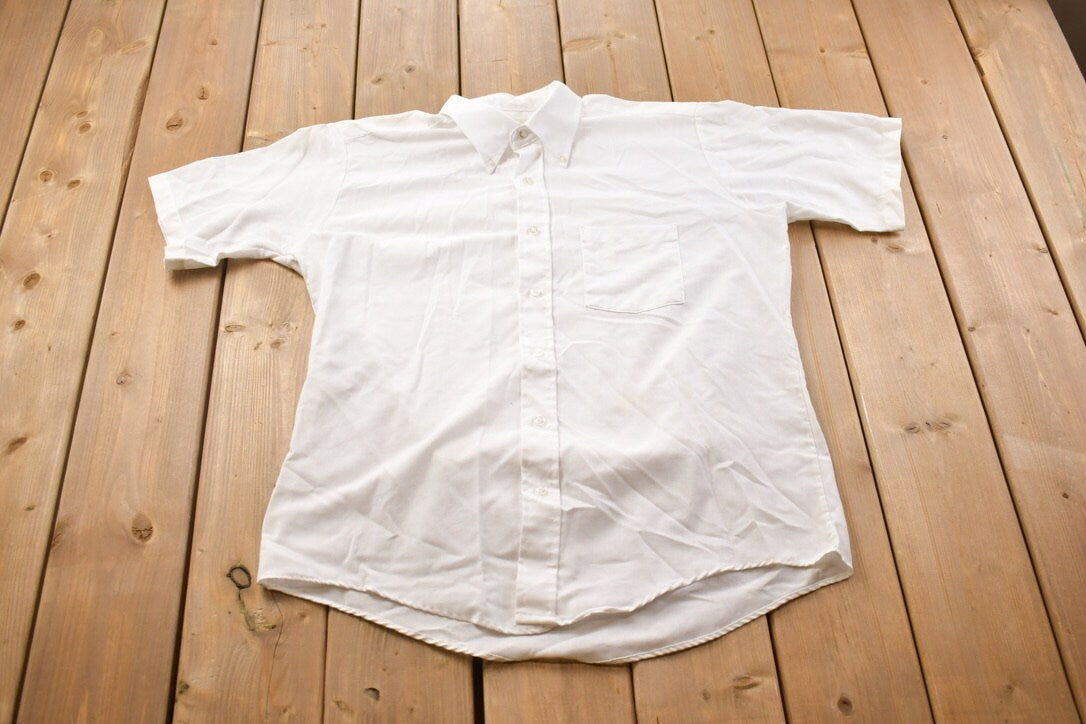 Vintage 1990s Gentlemens Wear House Blank Button Up Shirt