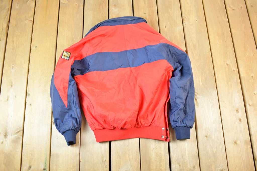 Vintage 1990s Fablice Sunstate Quarter Zip Hooded Windbreaker Sportsman Jacket