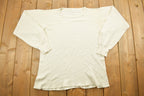Vintage 1980s Blank White Sweater