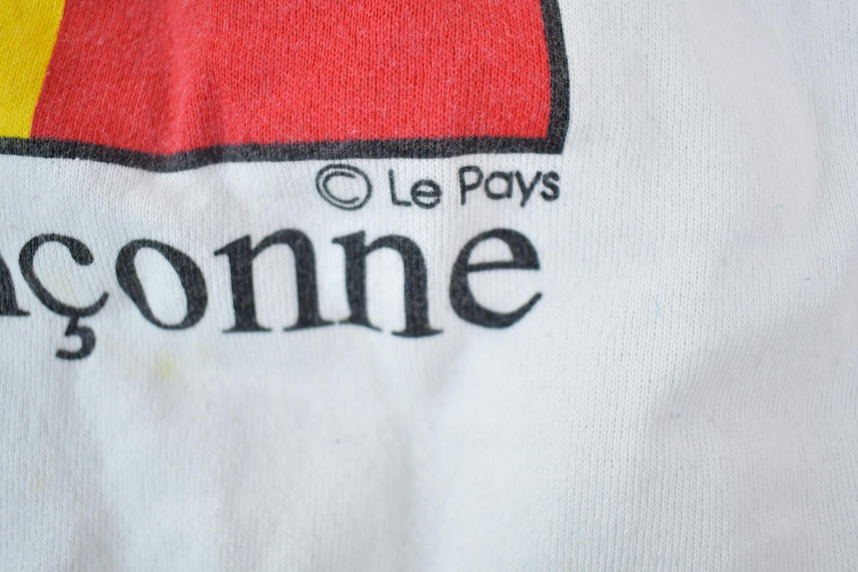 Vintage 1990s Belgique Le Pays Crewneck Sweatshirt