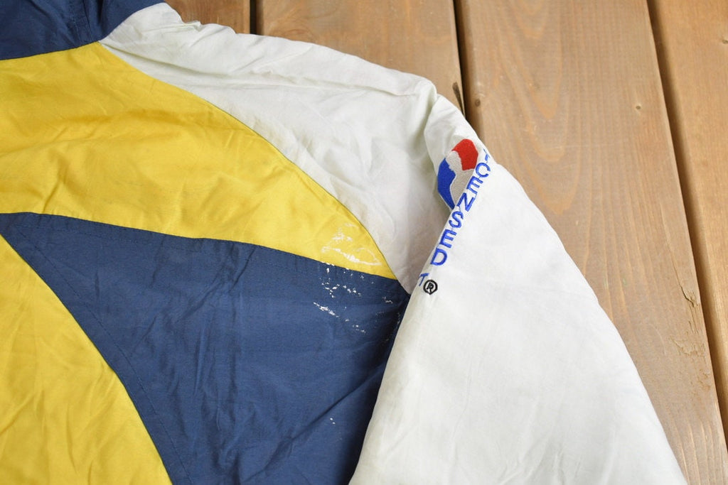 Vintage 1990s Indiana Pacers NBA Logo Athletic Shark Tooth Jacket