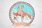 Vintage 1991 Native American Horse Theme T Shirt