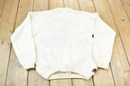 Vintage 1990s Needles & Yarn Floral Embroidered Knitted Sweater