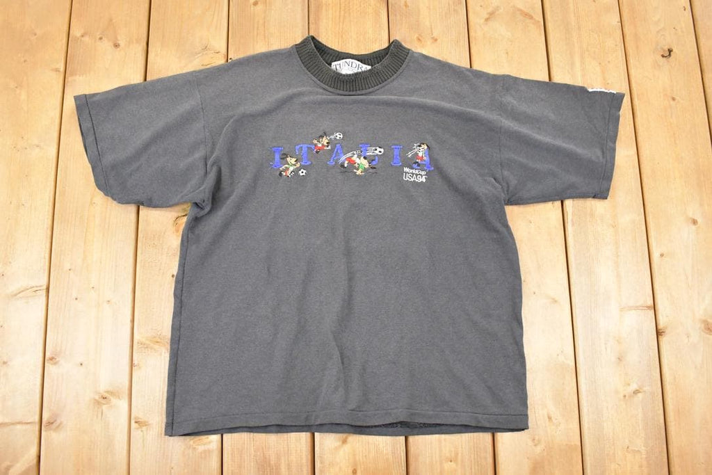 Vintage 1994 Italia Embroidered World Cup Souvenir T-Shirt Men's L