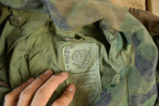 Vintage 1980s Military Woodland Camo Combat Field Jacket Men's Medium