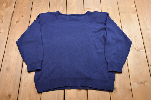 Vintage 1990s Embroidered Art Crewneck / 90s Crewneck / Nature / Animals / Vintage Sweatshirt / American Streetwear /Hunters Run