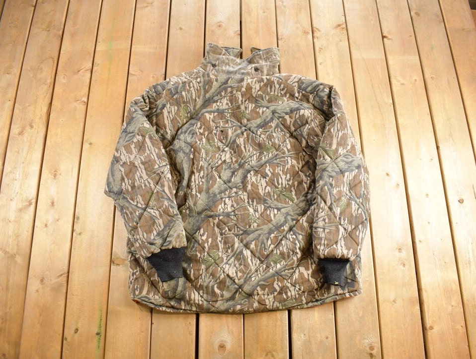 Vintage 1990s Realtree Reversible Puffer Hunting Jacket