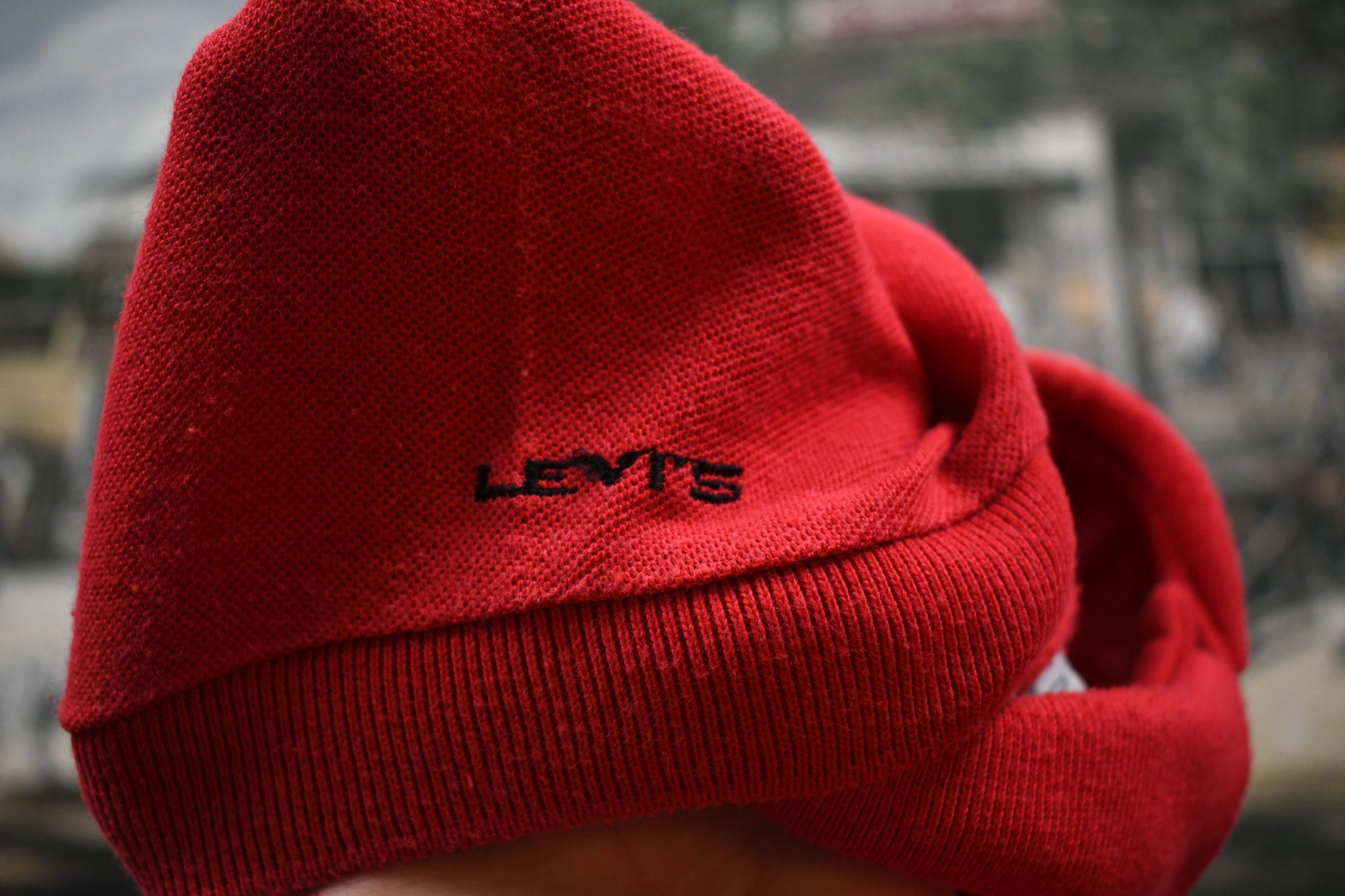 Vintage 1990s Levi's Denim Embroidered Polo Shirt