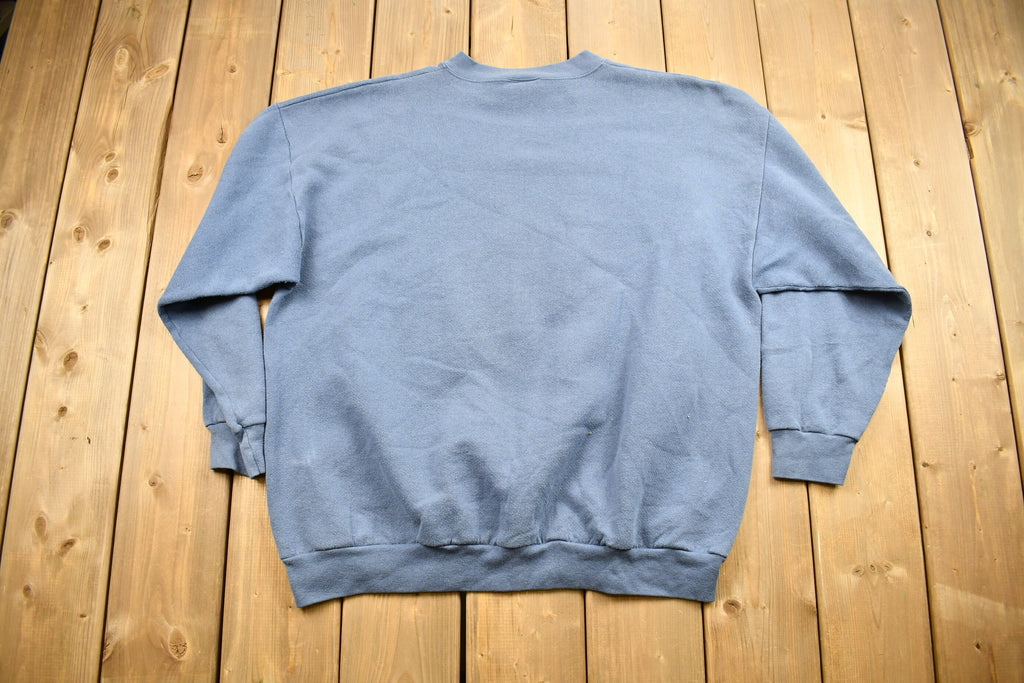 Vintage 1990s Cute Snowman Theme Crewneck Sweater