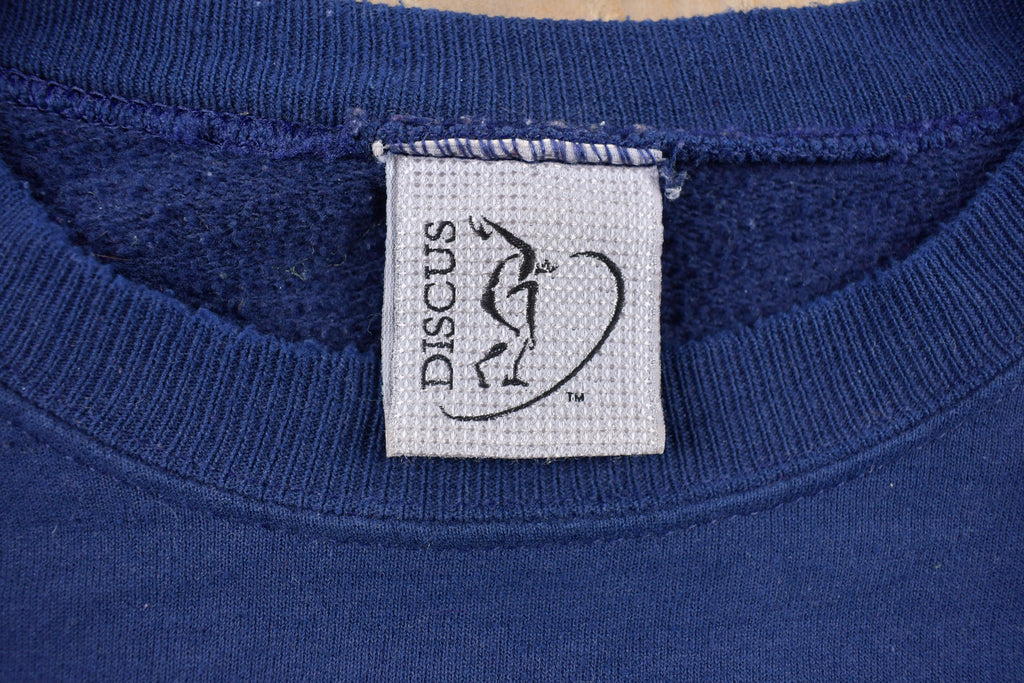 Vintage 1990s Discus Athletic Blank Blue Crewneck Sweatshirt  90s Crewneck  Essential  Streetwear  90s