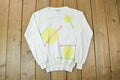 Vintage 1990s Fun Circle Pattern Knit Crewneck Sweater