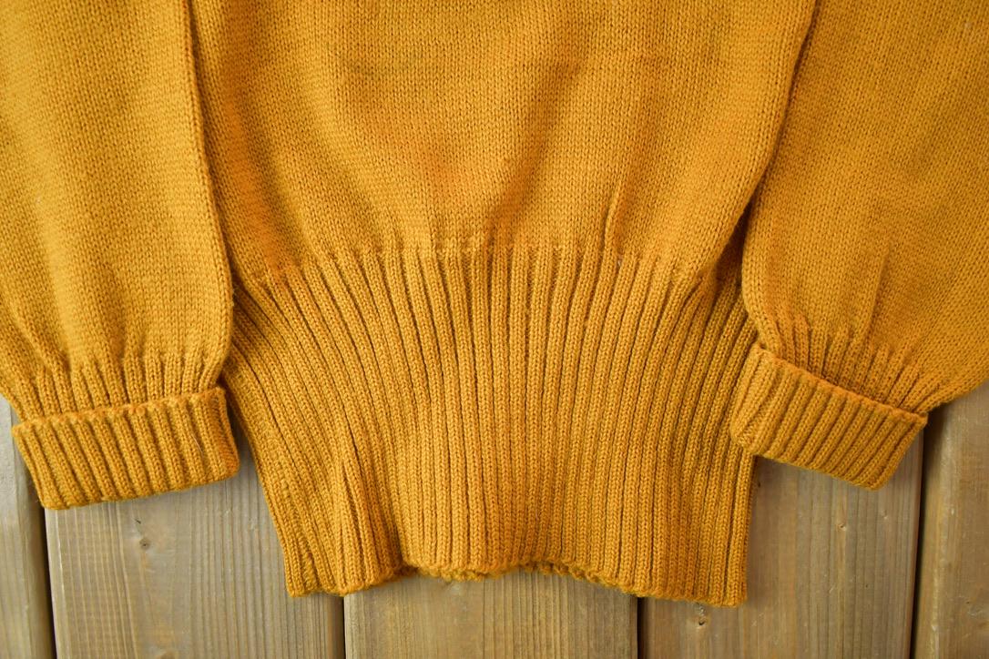 Vintage 1948 Imperial Athletic Knitwear S Basketball Knit University Collegiate V Neck Sweater
