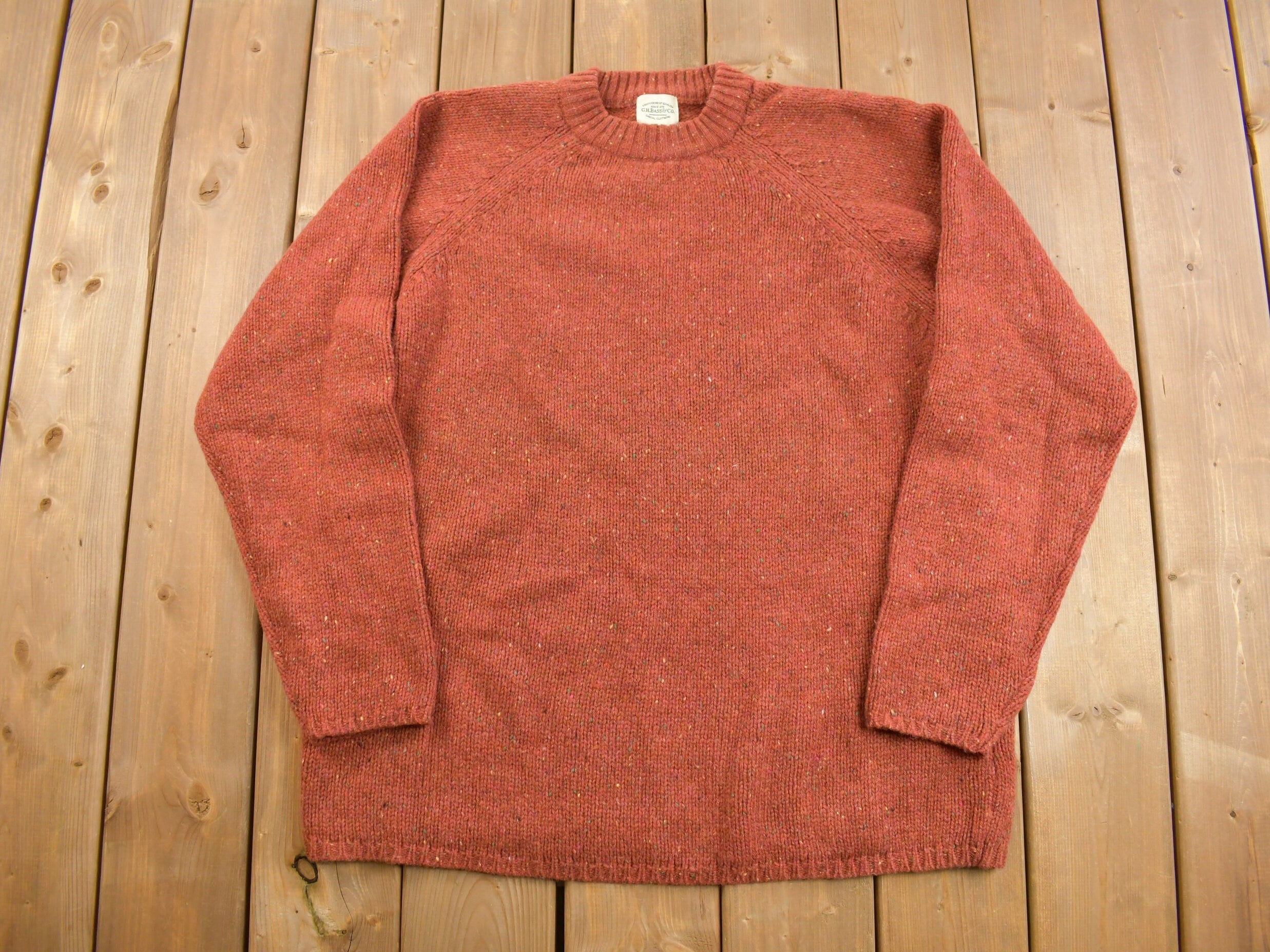 Vintage 1980s Wool Knitted Crewneck Sweater