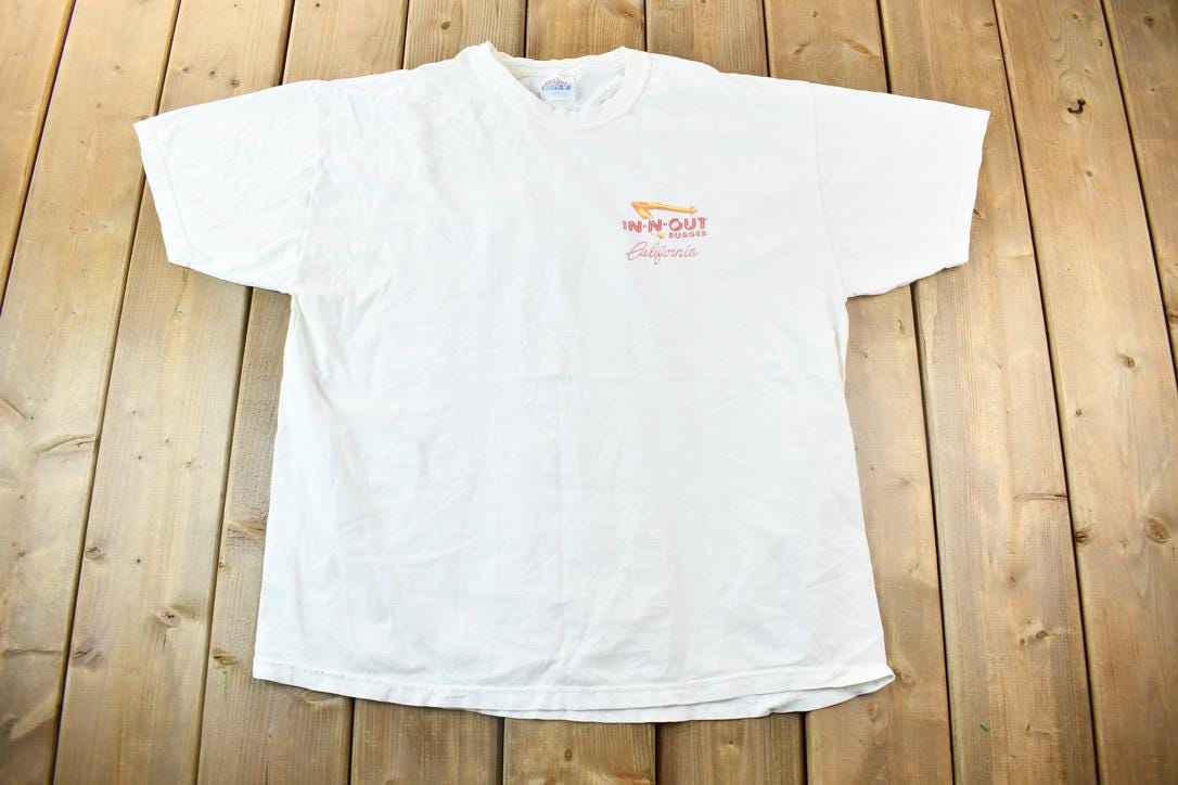 Vintage 2001 In-N-Out Burger California Promo T-Shirt