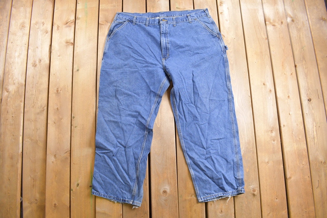 Vintage 1990s Carhartt Denim Work Pants Size 44 x 29