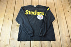 Vintage 1998 Pittsburgh Steelers NFL Football Long Sleeve Graphic Logo T-Shirt
