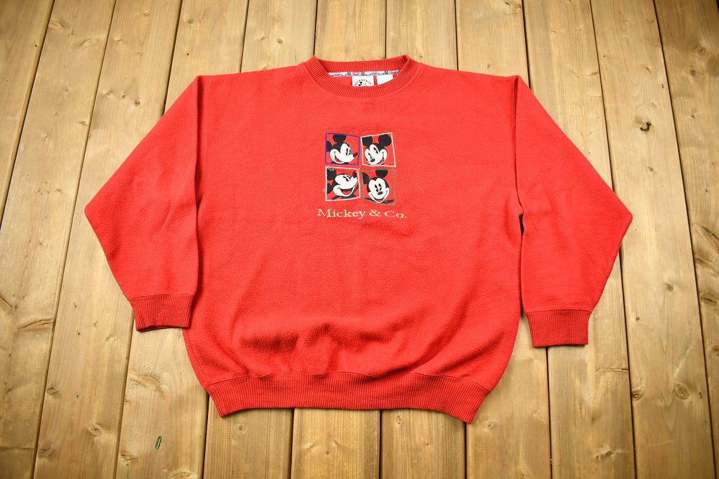 Vintage 1990s Mickey & Co Embroidered Crewneck