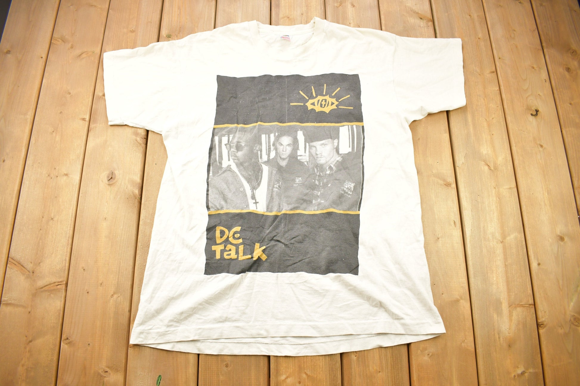 Vintage 1992 DC Talk Free At Last Christian Rock Band T-shirt