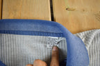Vintage 1990 Quarter Button Rugby Collared Sweatshirt Men's 2X