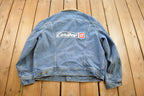 Vintage 1980s Lee Storm Rider Blanket Lined Jean Jacket