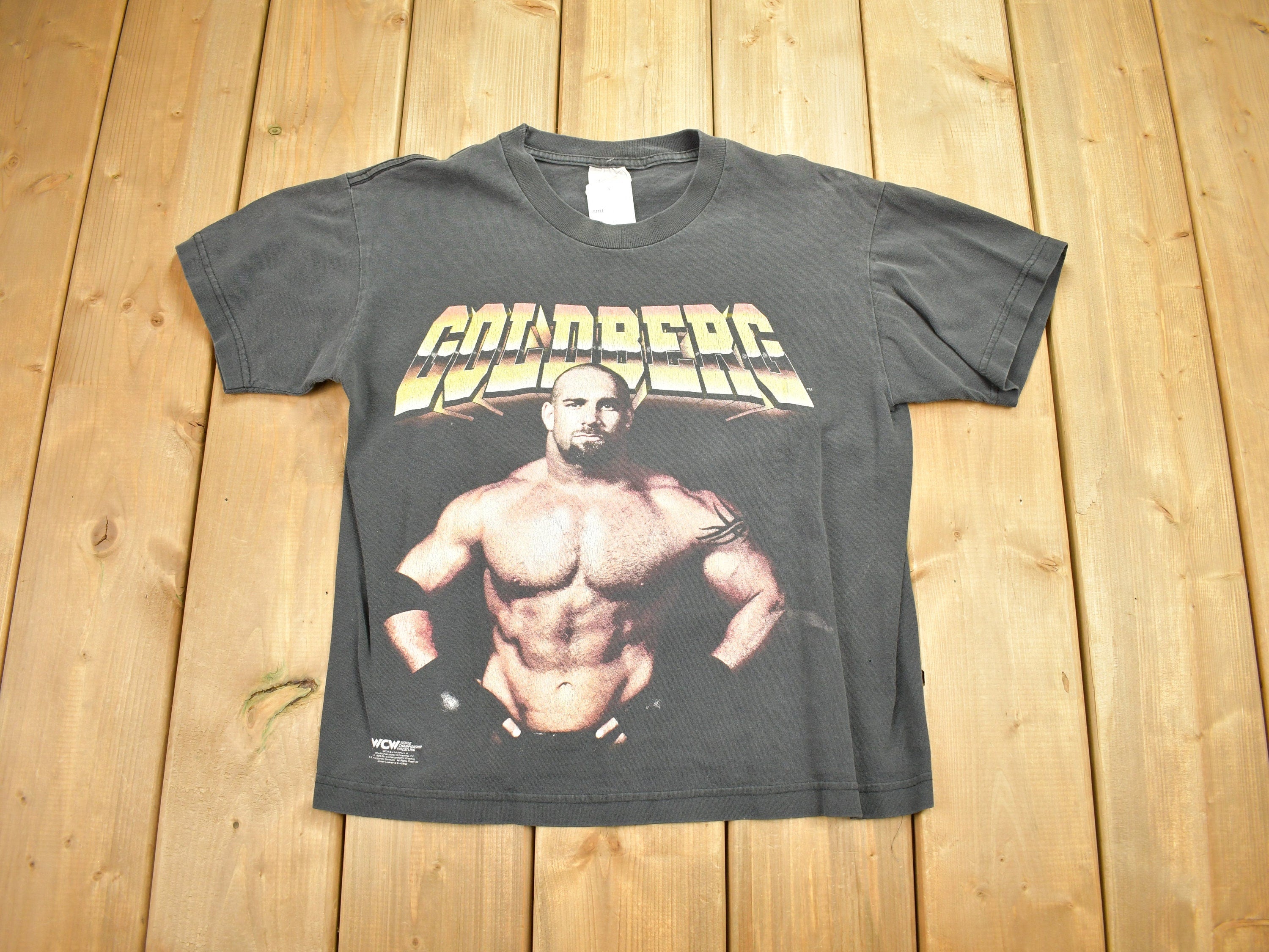 Vintage 1996 WCW Pro Wrestling Goldberg Youth Size T-Shirt