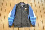 Vintage 1990s Toronto Blue Jays Looney Tunes Leather Jacket Men's Large