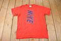 Vintage 1990s Nike Big Logo Graphic T Shirt Made In USA