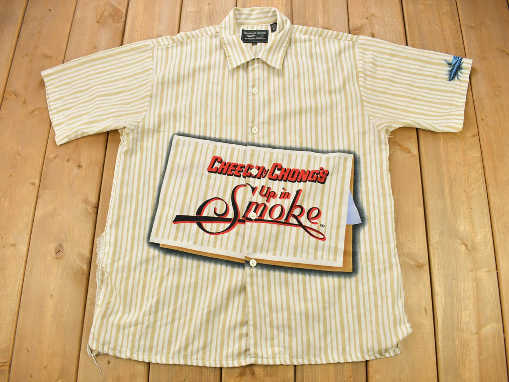 Vintage 1990s Cheech And Chong Up In Smoke Button Up Shirt