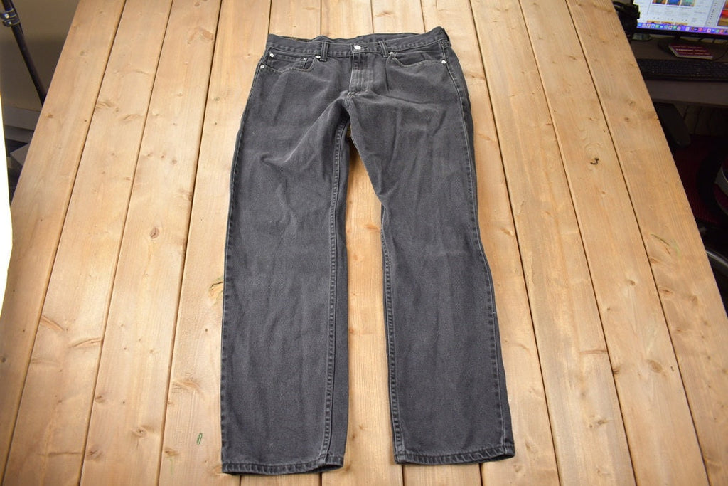 Vintage 1990s Levi's 505 Red Tab Black Wash Jeans Size 38 x 32