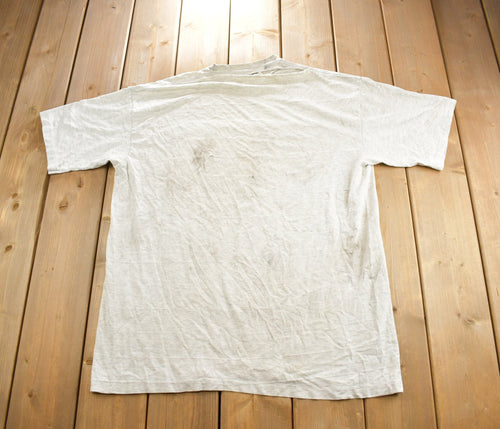 Vintage 1990s Hey Girls! Wait For Me Crazy Rabbit Single Stitch Distressed Graphic T Shirt