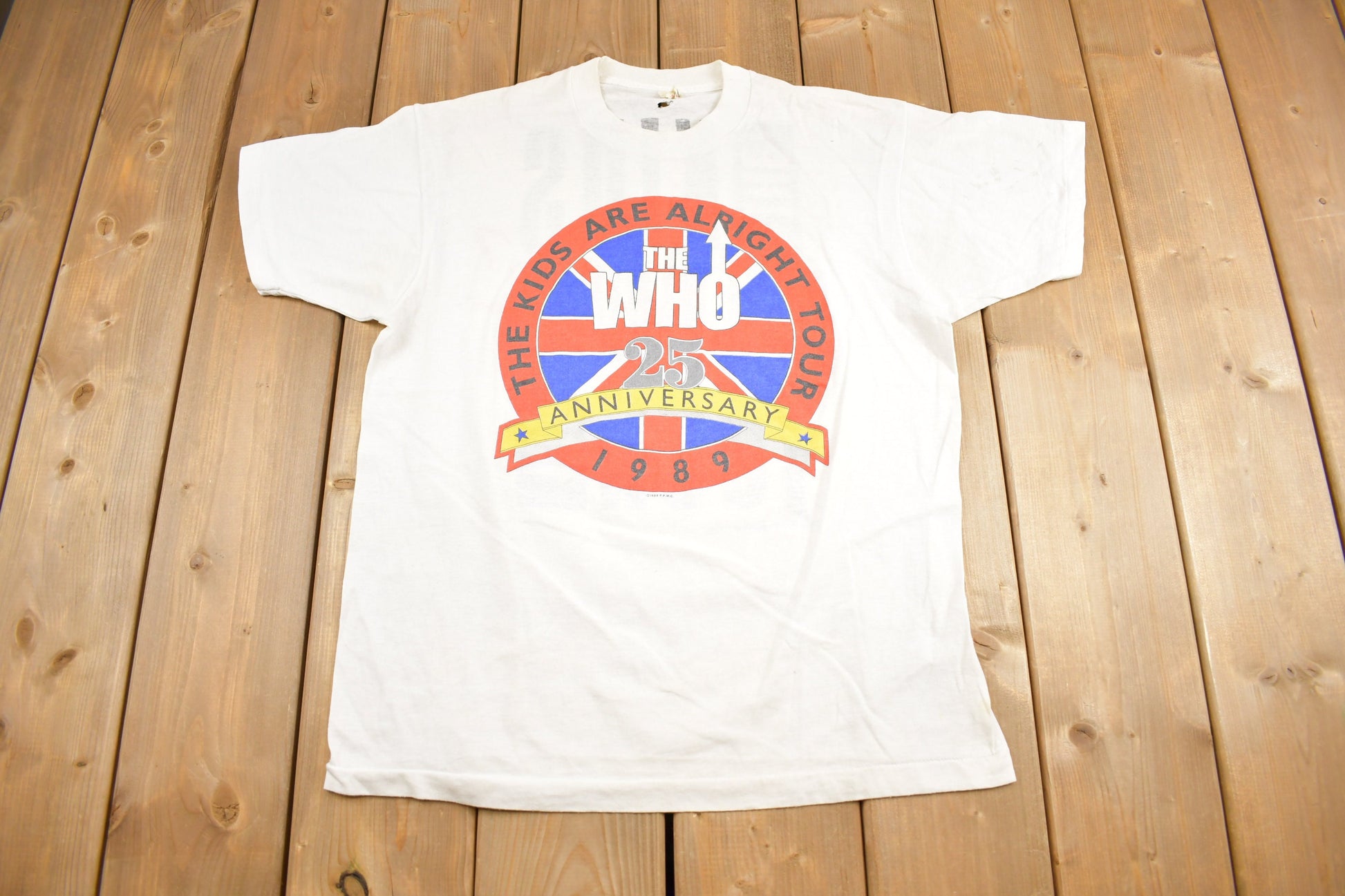 Vintage 1989 The Who The Kids Are Alright Tour Band T-shirt / Band Tee / Single Stitch / Made in USA / Music Promo / Premium Vintage