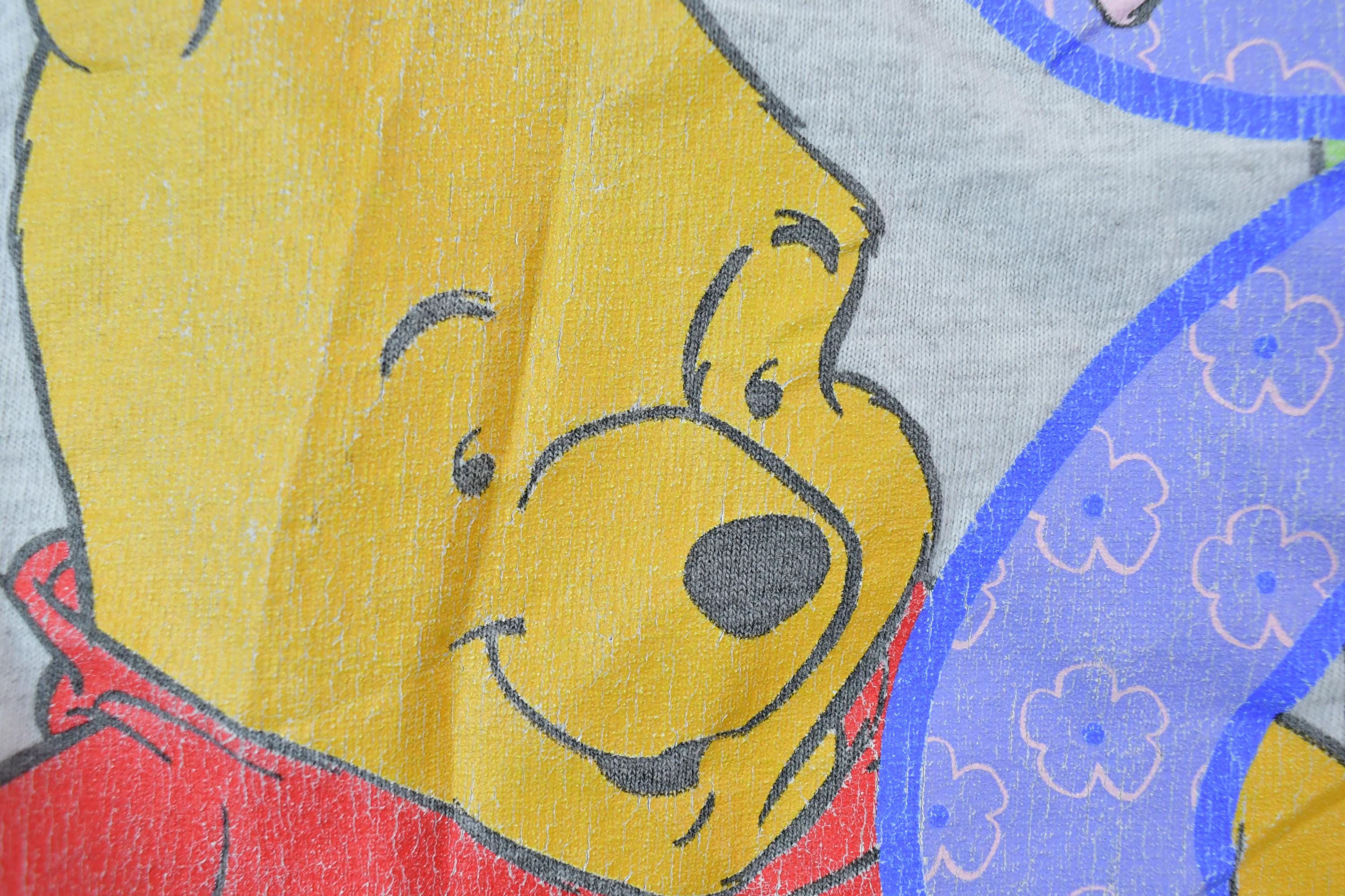 Vintage 1990s Pooh Bear Hunny Piglet Disney Cartoon Promo Nightgown