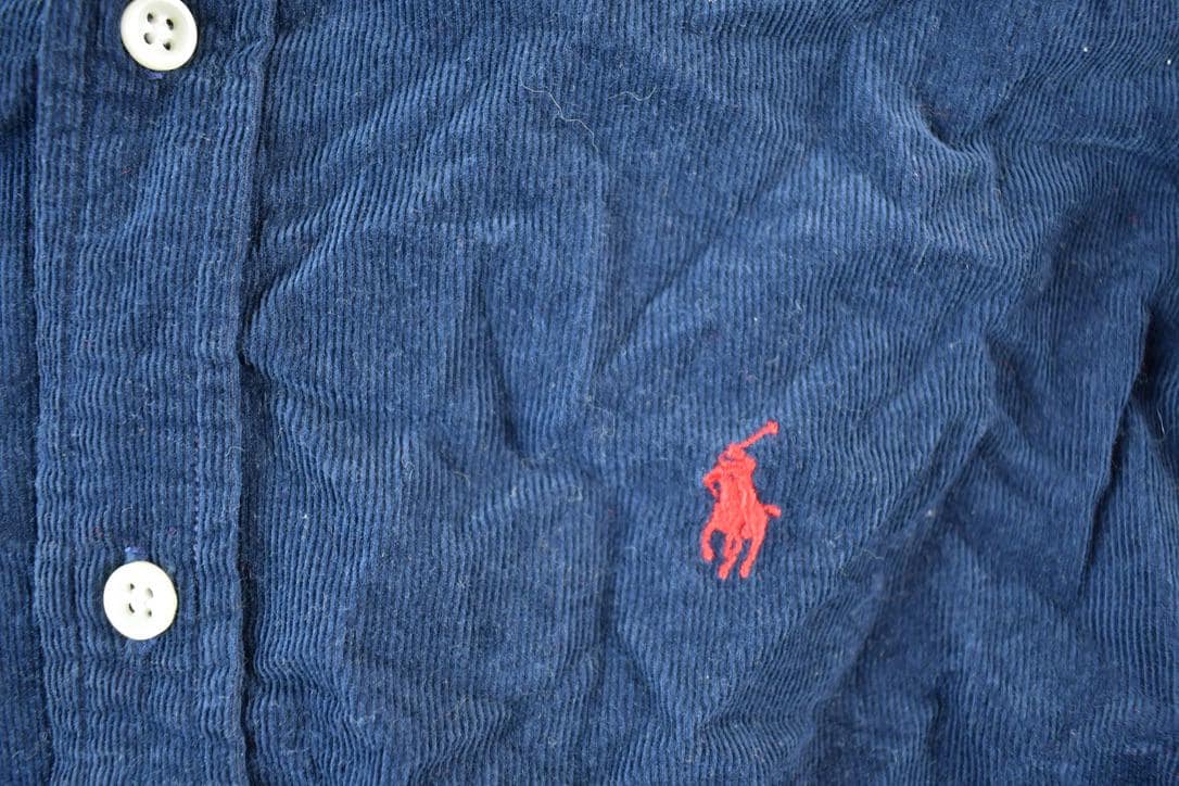 Vintage 90s Ralph Lauren Corduroy Button-Up Shirt (Youth L)