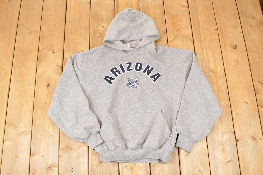 Vintage 1990s Russell Athletic Embroidered Arizona Hoodie Sweatshirt Mens M