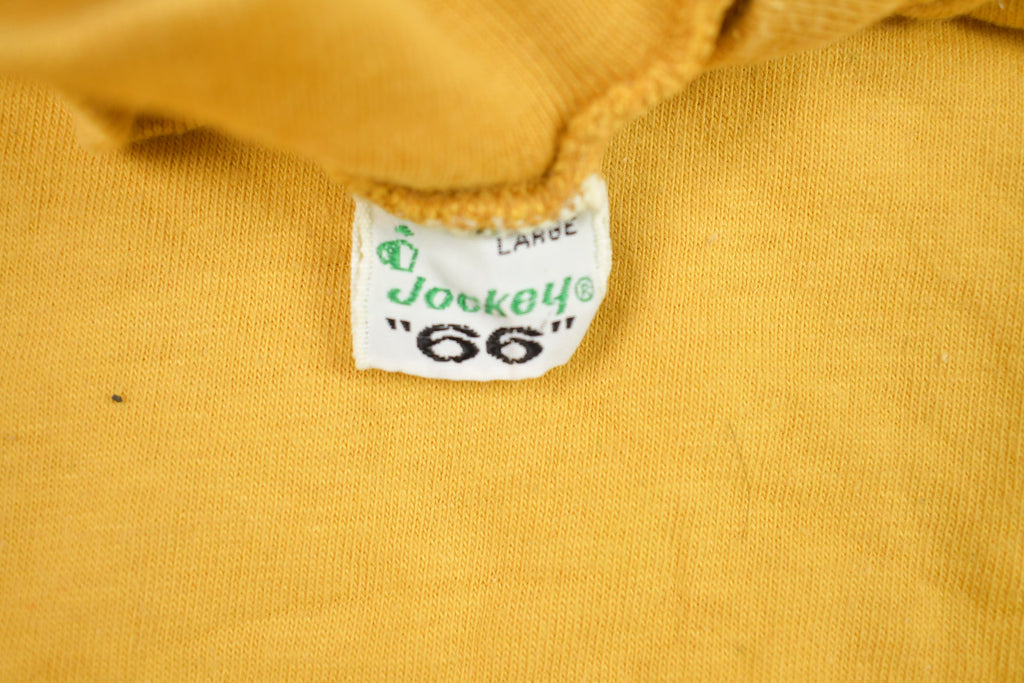 Vintage 1990s Jockey Mock Neck Graphic T-Shirt