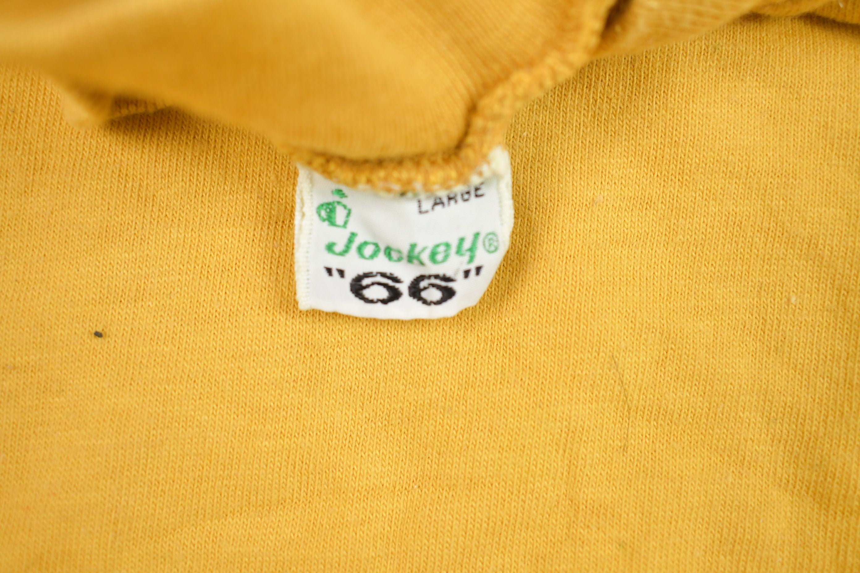 Vintage 1990s Jockey Mock Neck Graphic T-Shirt