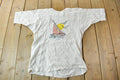 Vintage 1960s Sailboat Graphic Short Sleeve Sweatshirt /