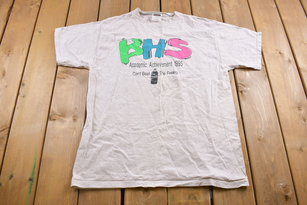 Vintage 1995 Tultex Academic Achievement Graphic T Shirt