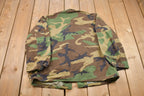2001 Vintage Military Camo Button Up Jacket