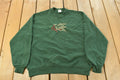 Vintage 1990s JERZEES Bird Embroidered Souvenir Crewneck Sweatshirt Men's L  90's Cute Birds Graphic Sweater  Made in USA