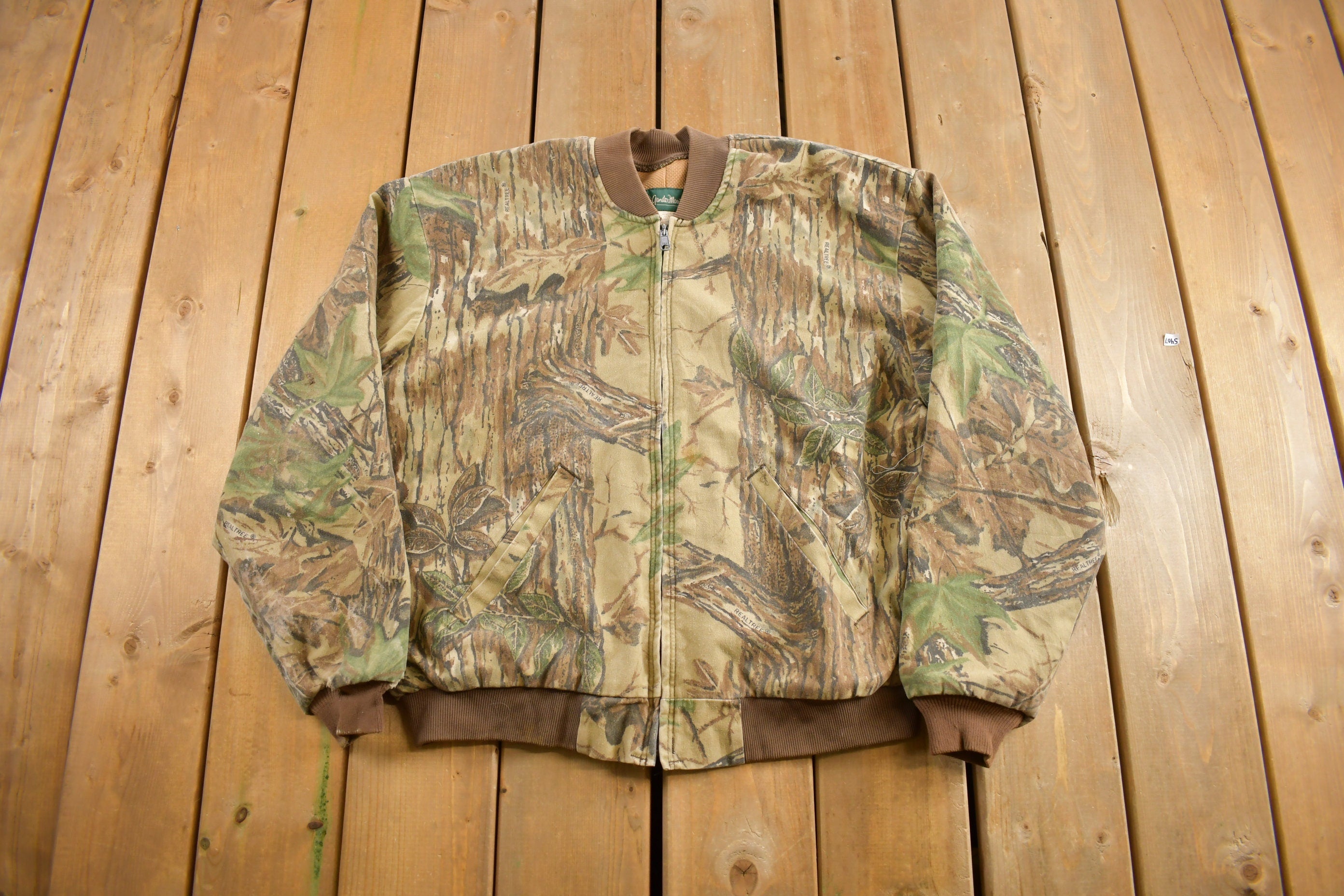 Vintage 1990s Gander Mountain Camo Bomber Jacket
