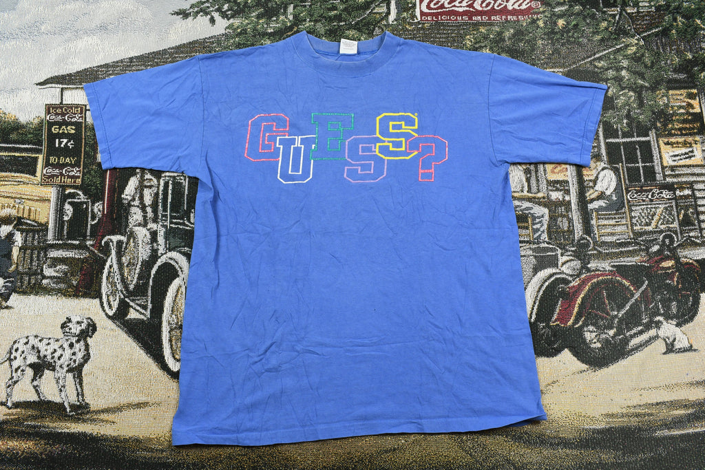 Vintage 1990s Guess Jeans Graphic T Shirt