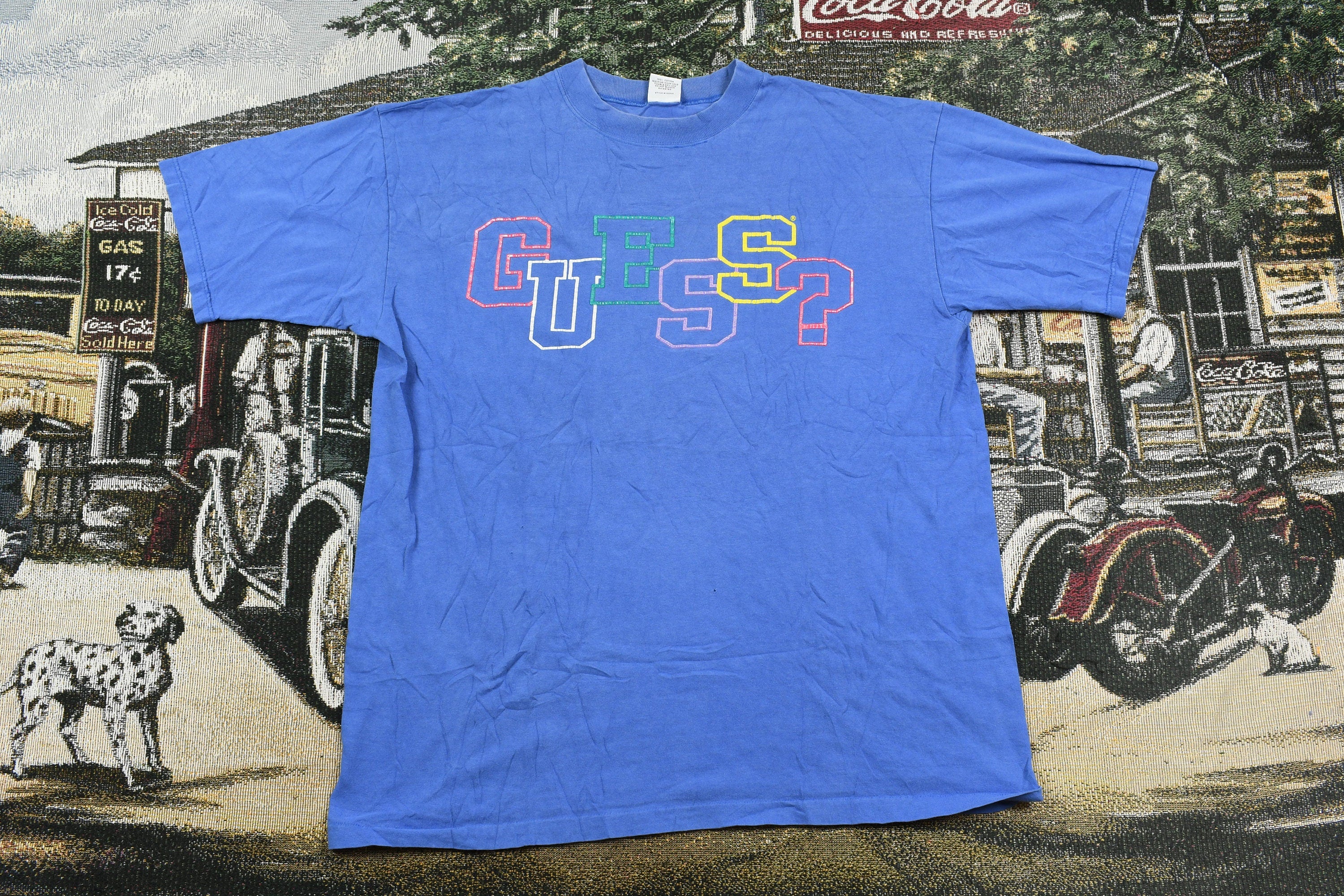 Vintage 1990s Guess Jeans Graphic T Shirt