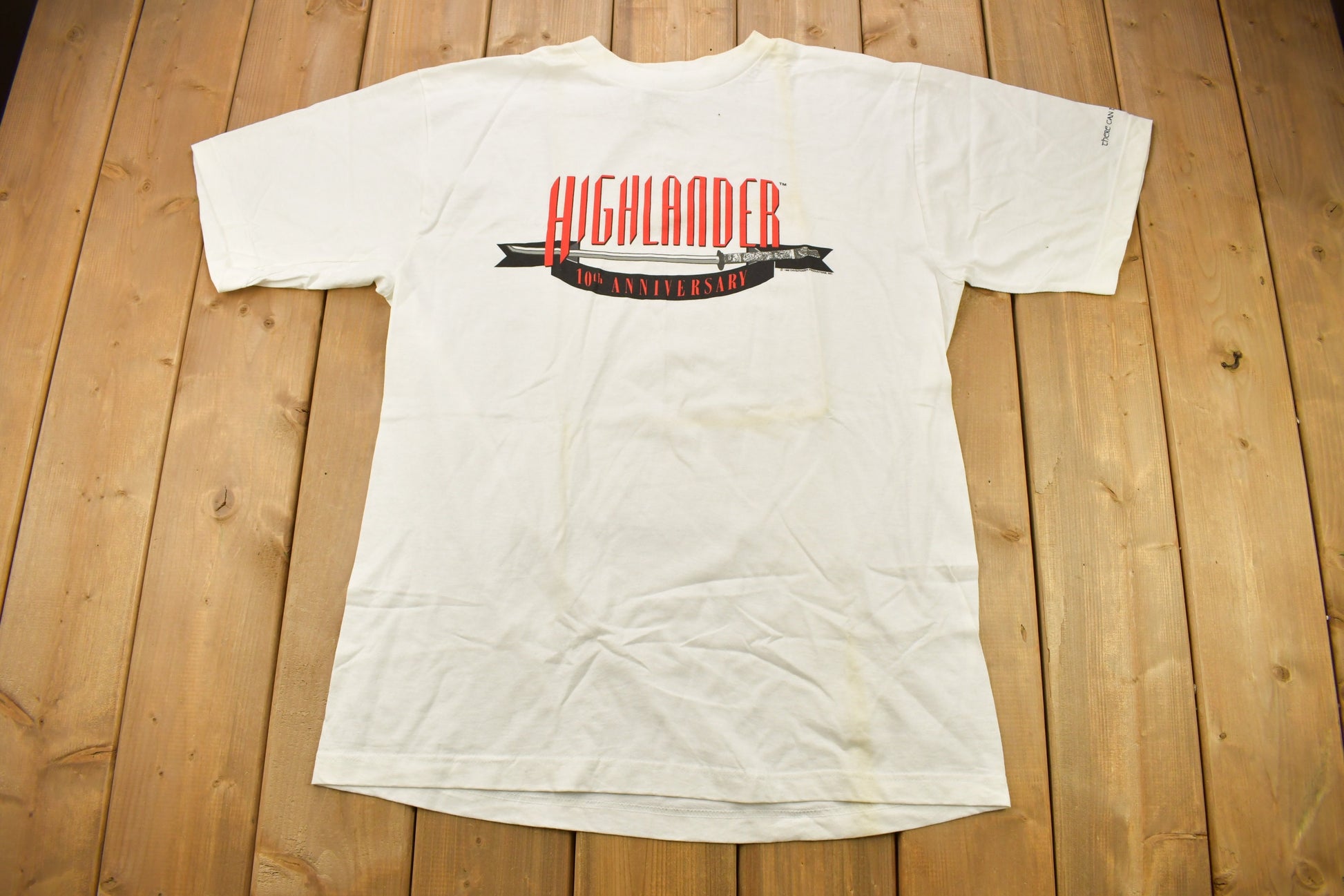 Vintage 1996 Highlander Movie Promo Graphic T-shirt